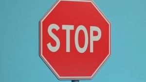 An image of a stop sign
